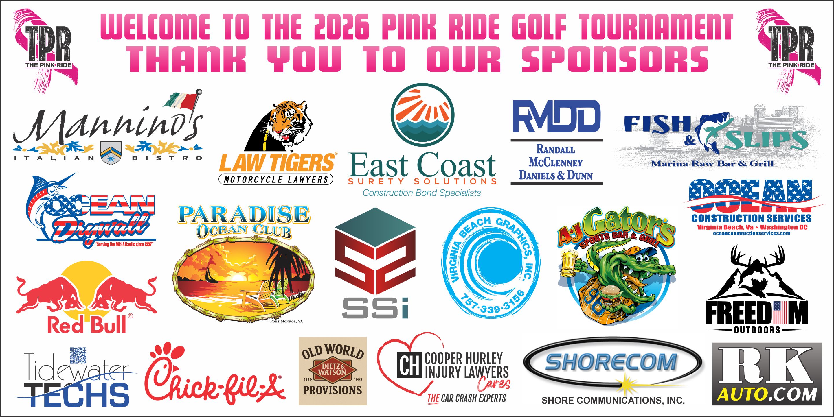 2026 Golf Tournament sponsor collage